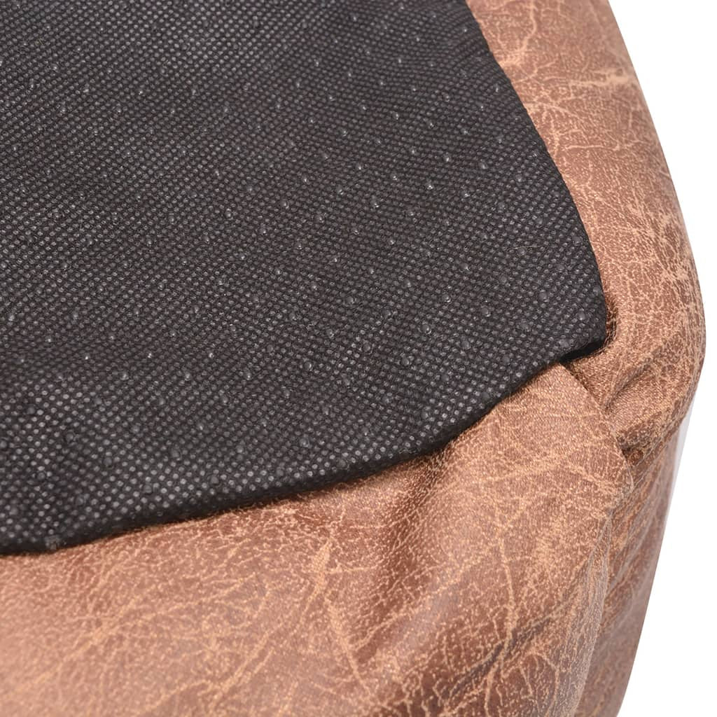 Vidaxl Cama Para Perro Con Cojín Pu Cuero Artificial Talla L Beige_3