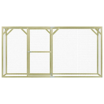 Vidaxl Gallinero De Madera De Pino Impregnada 1,5x3x1,5 M_1