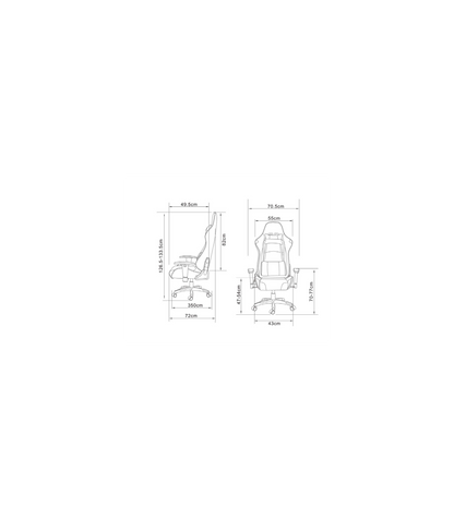 Silla Gaming Regina Tapizada En Piel Sintética Negro/rojo, 126.5/133.5cm(alto) 70.5cm(anc_4