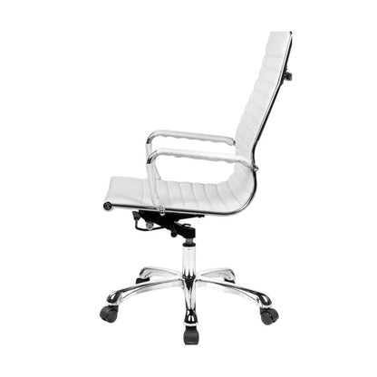 Silla De Oficina Boss Símil, Blanco, 57 X 104–112 X 66_4