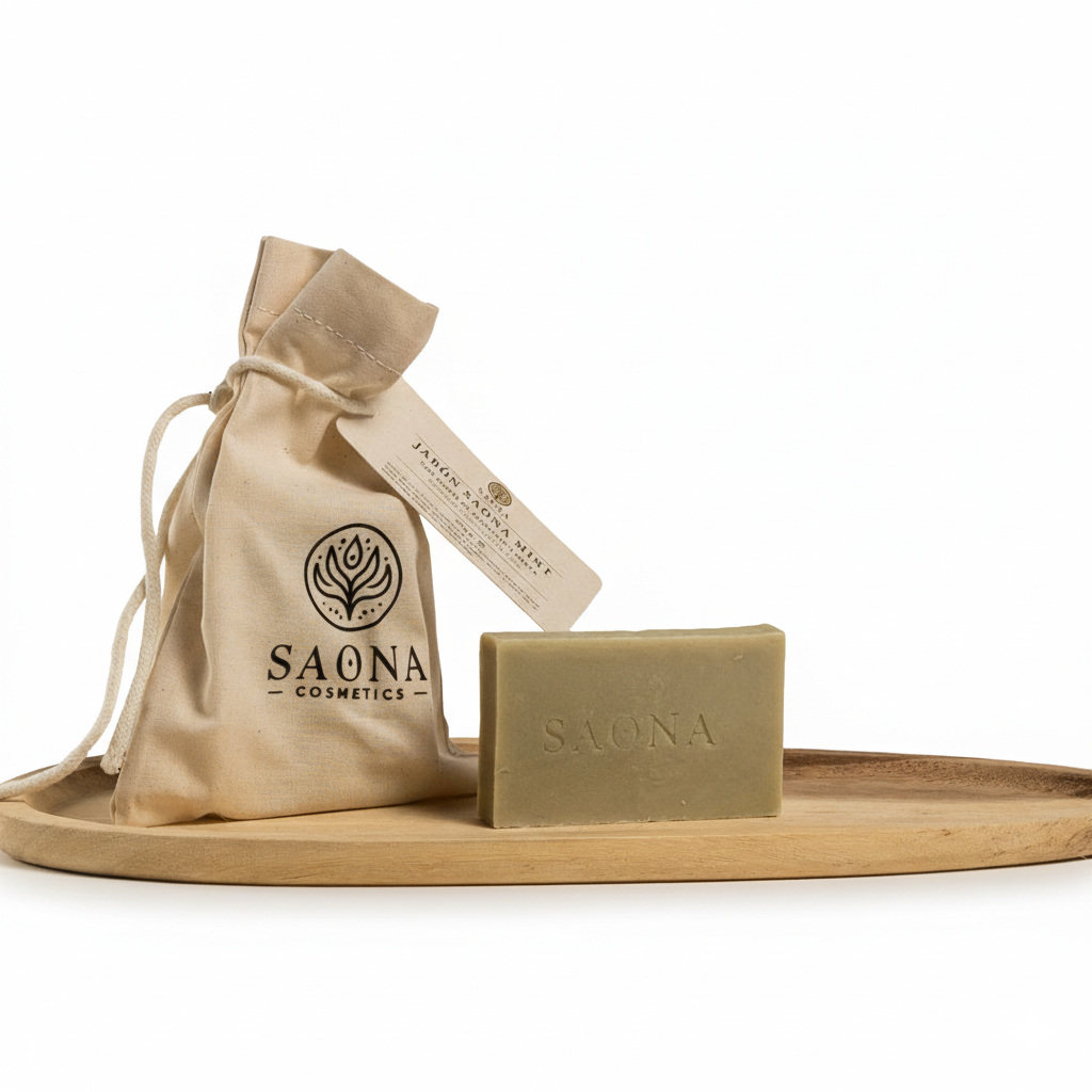 Jabón natural nutritivo Saona Mint 100 g_2