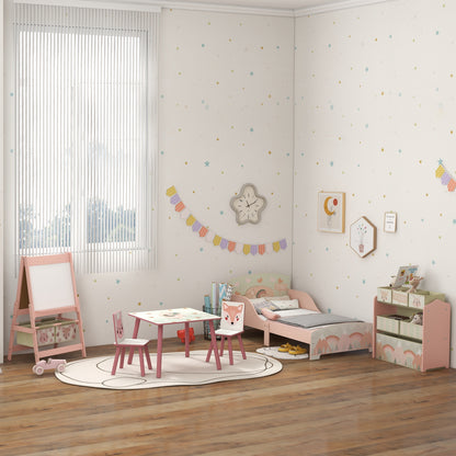 Aiyaplay Caballete Para Niños 3 En 1 Doble Cara Rollo De Papel 54x46,5x93cm Rosa_4