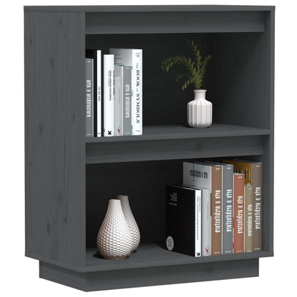 Mesa Consola De Madera Maciza De Pino Gris 60x34x75 Cm / Vetonek_3