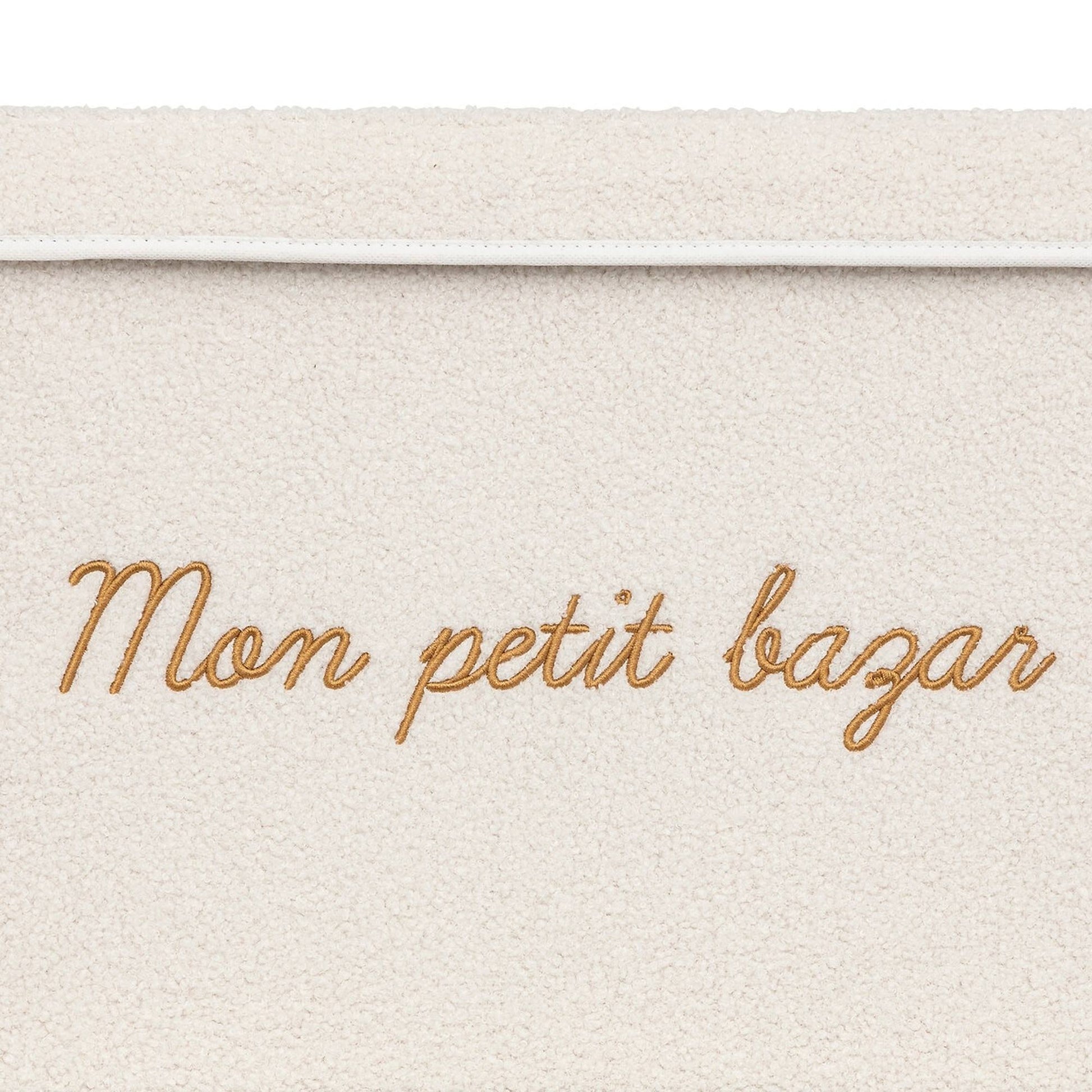 Baúl De Almacenamiento Infantil Yuma Blanco Rizado 36x57cm