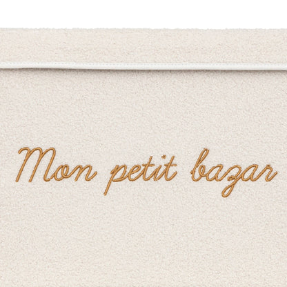 Baúl De Almacenamiento Infantil Yuma Blanco Rizado 36x57cm