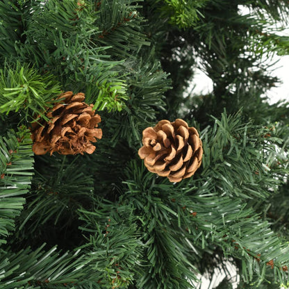Vidaxl Árbol De Navidad Artificial Con Piñas Verde 180 Cm_4