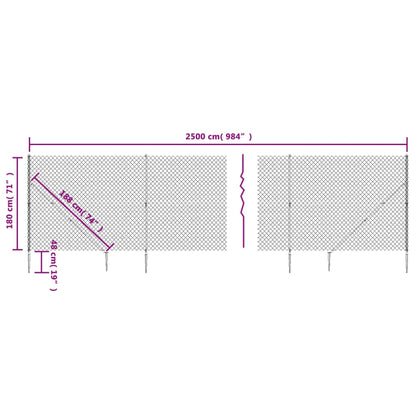 Cerca De Alambre Con Pinchos De Anclaje Verde 1,8x25 M / Vetonek_2