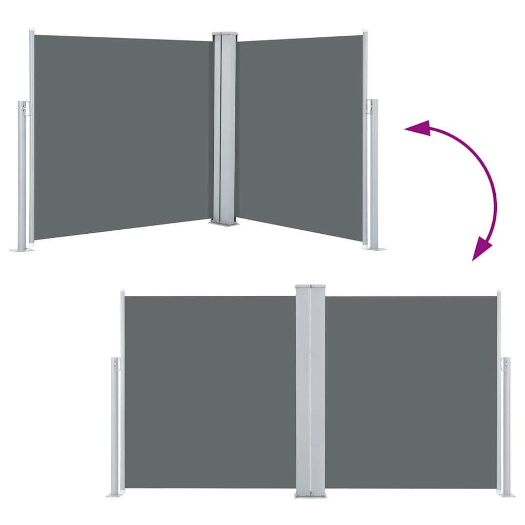Vidaxl Toldo Lateral Retráctil Gris Antracita 120x600 Cm_4