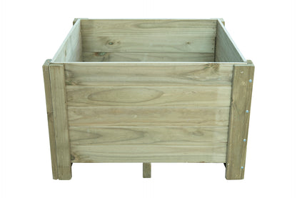 Macetero Cuadrado De Madera 80x80x63 Cm Elche Autoclave - Madelea..