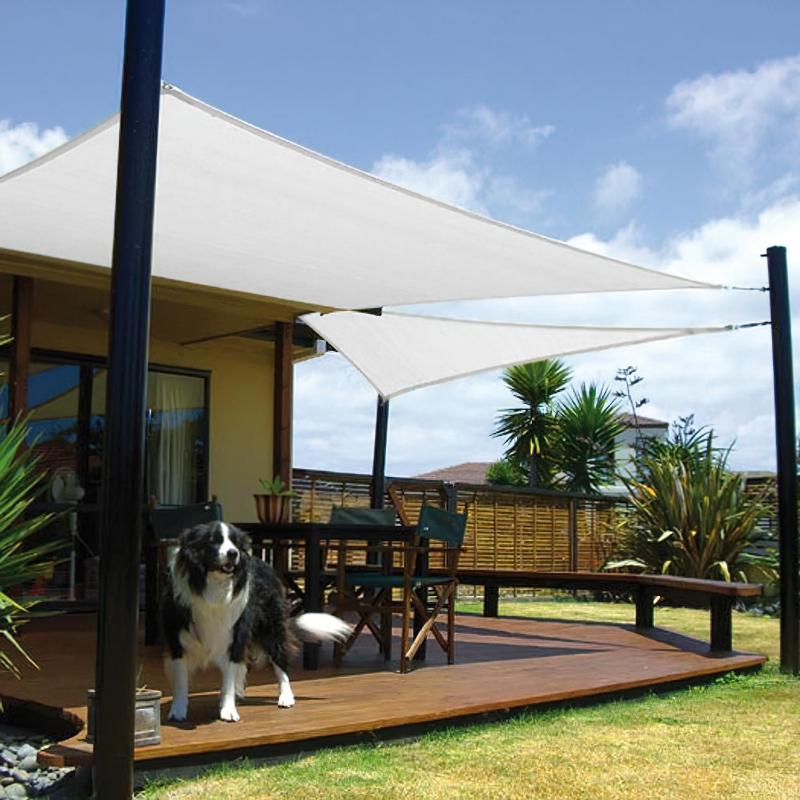 Toldo Vela Sombra Jardin Cuadrada 5.0x5.0 Metros Blanca_0