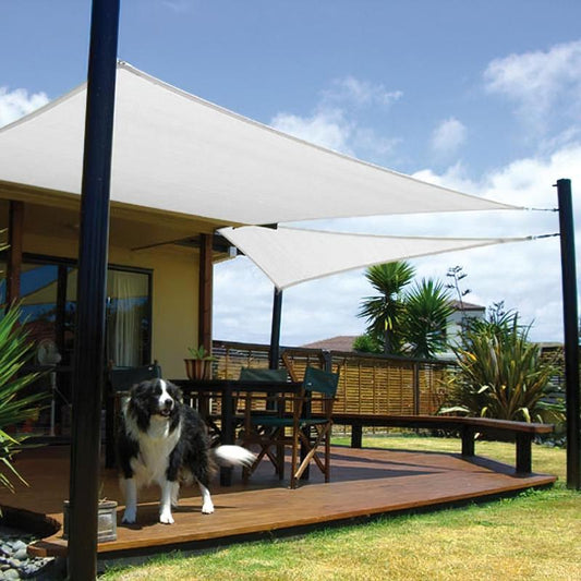 Toldo Vela Sombra Jardin Cuadrada 5.0x5.0 Metros Blanca_0