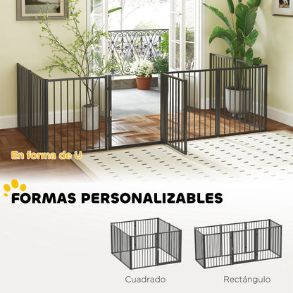 Pawhut Parque Para Perros De 8 Paneles_4