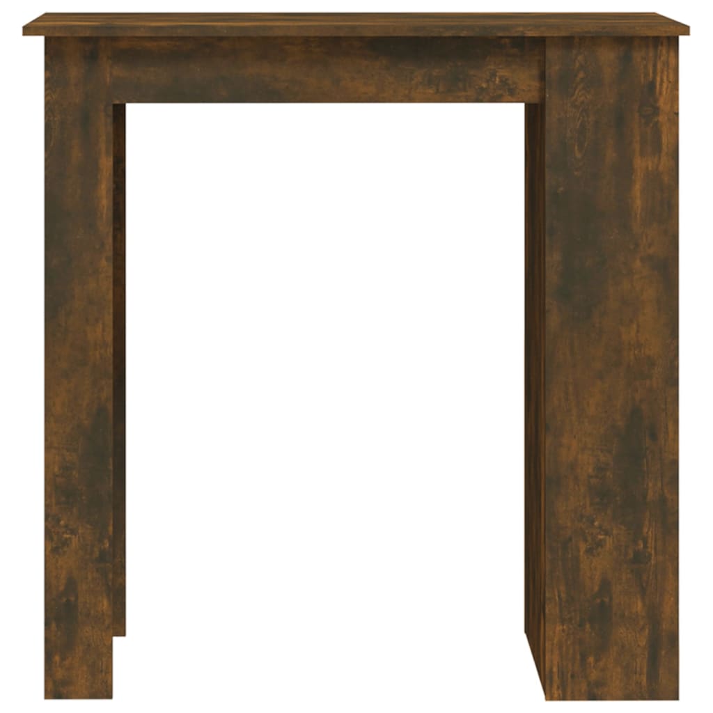 Mesa Alta Con Estante Roble Ahumado 102x50x103,5 Cm_3