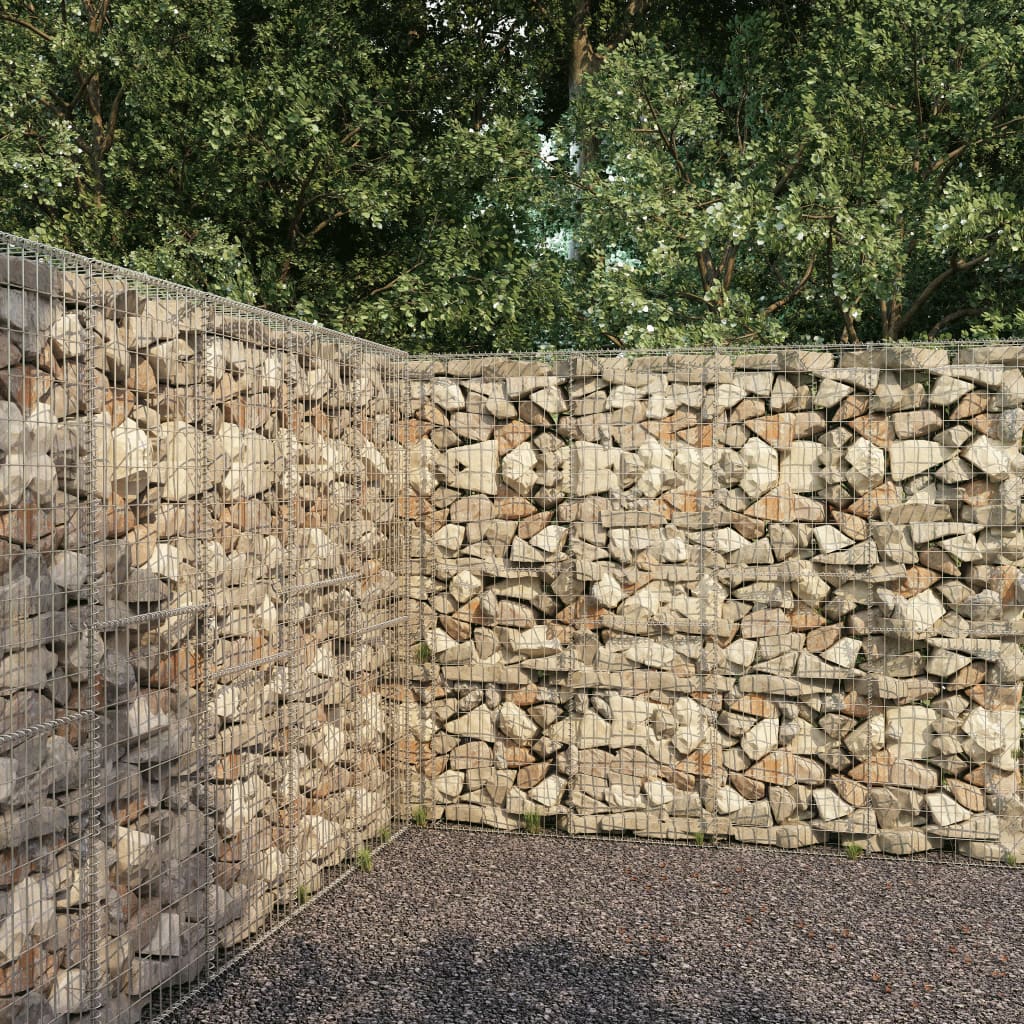 Muro De Gaviones Con Cubierta Acero Galvanizado 300x50x200 Cm / Vetonek_4