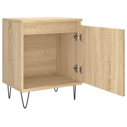 Mesitas Noche 2 Uds Madera Ingeniería Roble Sonoma 40x30x50 Cm_4
