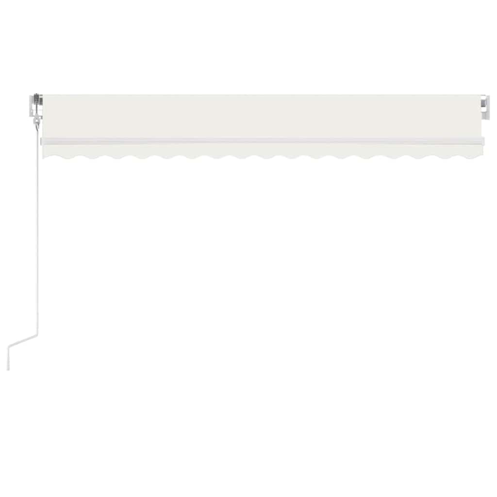Toldo Automático Con Led Sensor De Viento Crema 450x350 Cm_2