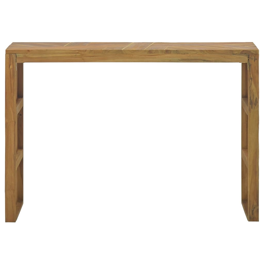 Mesa Consola De Madera Maciza De Teca 110x35x75 Cm_0