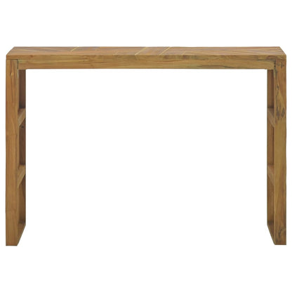 Mesa Consola De Madera Maciza De Teca 110x35x75 Cm_0
