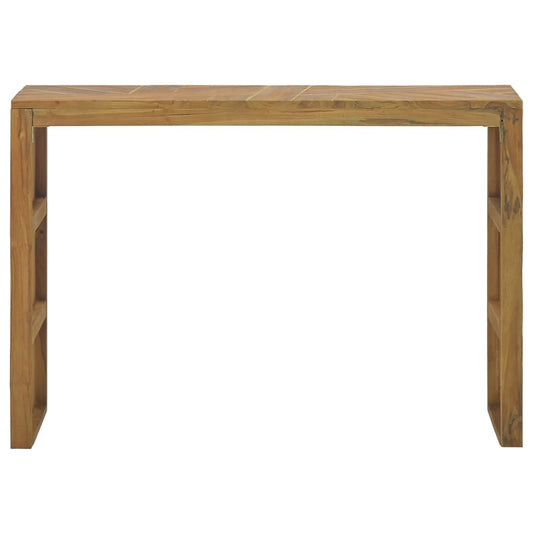 Mesa Consola De Madera Maciza De Teca 110x35x75 Cm_0