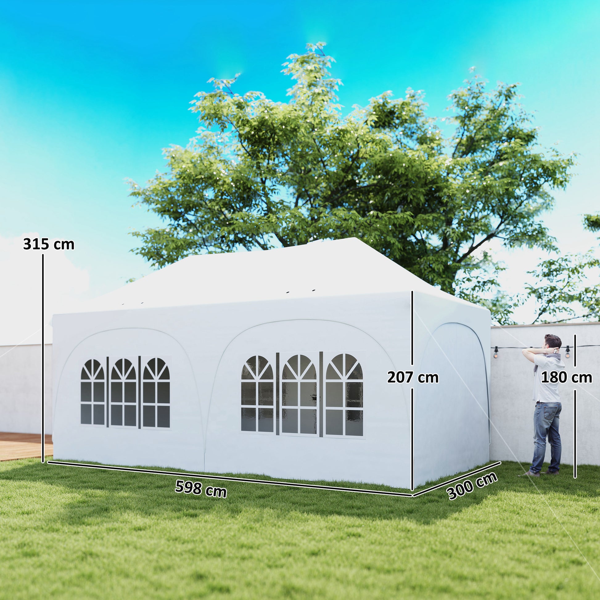 Outsunny Carpa Plegable 6x3 M_2