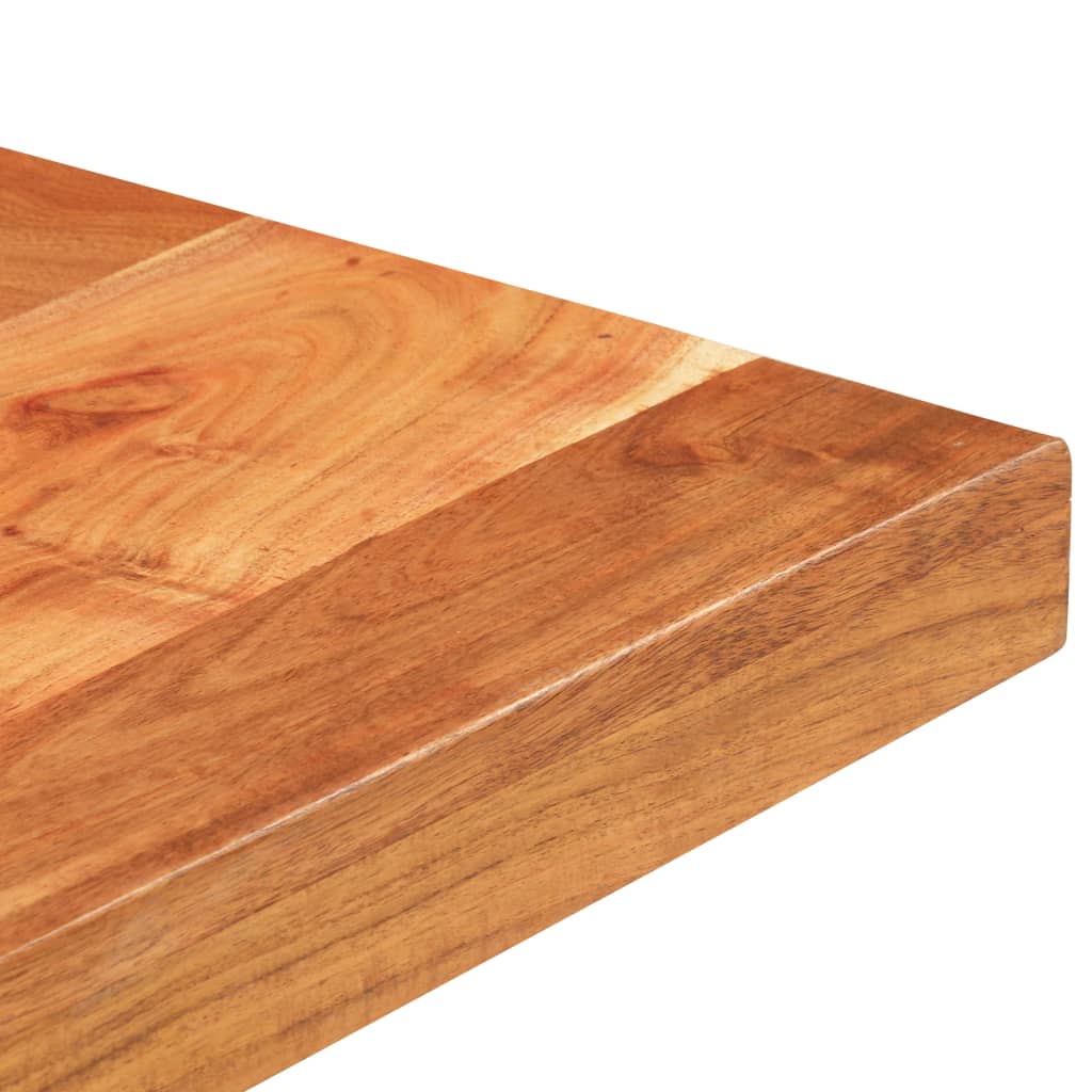 Mesa De Bistró Borde Natural Madera Maciza Acacia 50x50x75 Cm_2