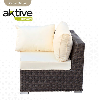 Conjunto Muebles Terraza Sofá Rinconera Modular Con Mesa Aktive_2
