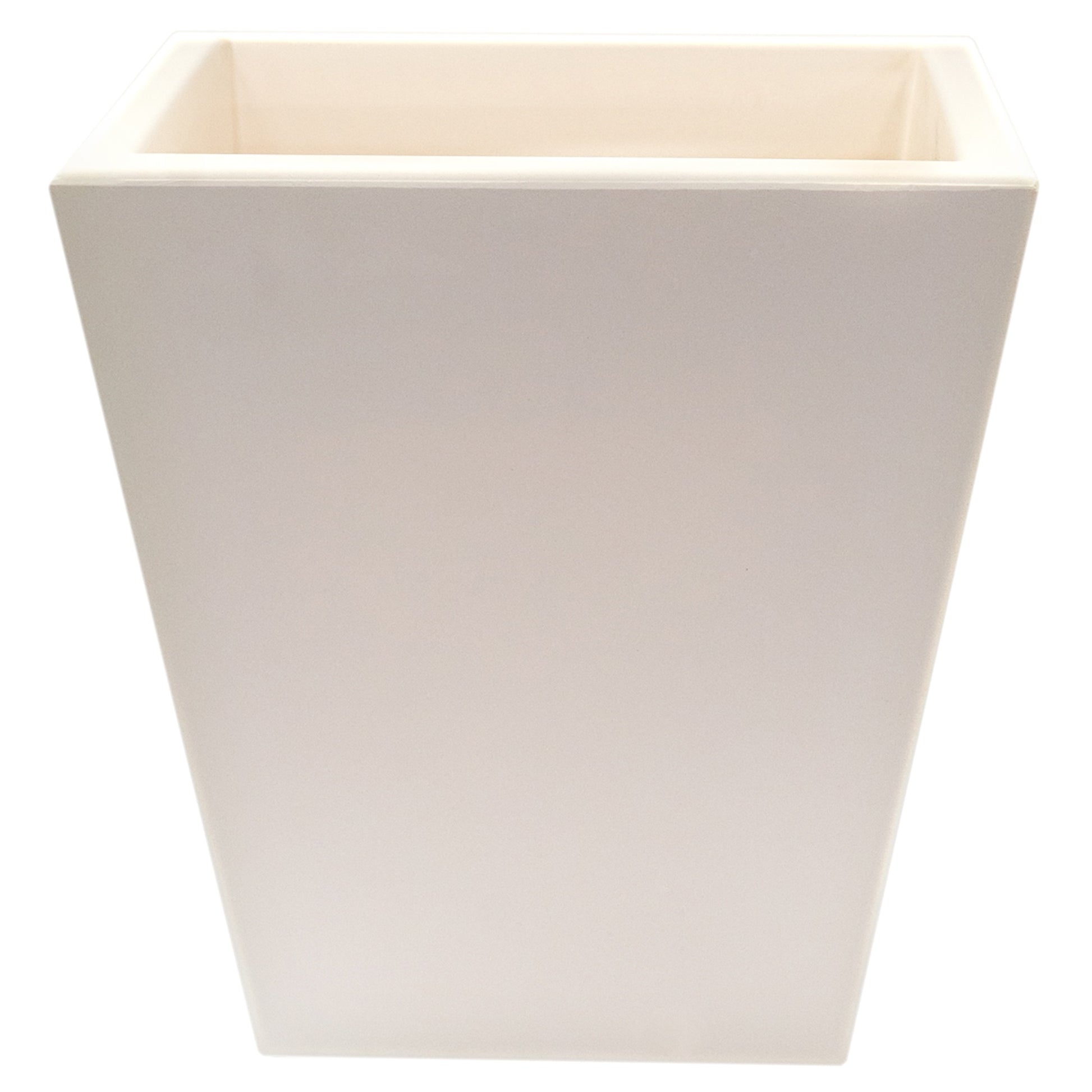 Macetero De Polietileno Por Rotomoldeo Blanco 40x40 Cm_0