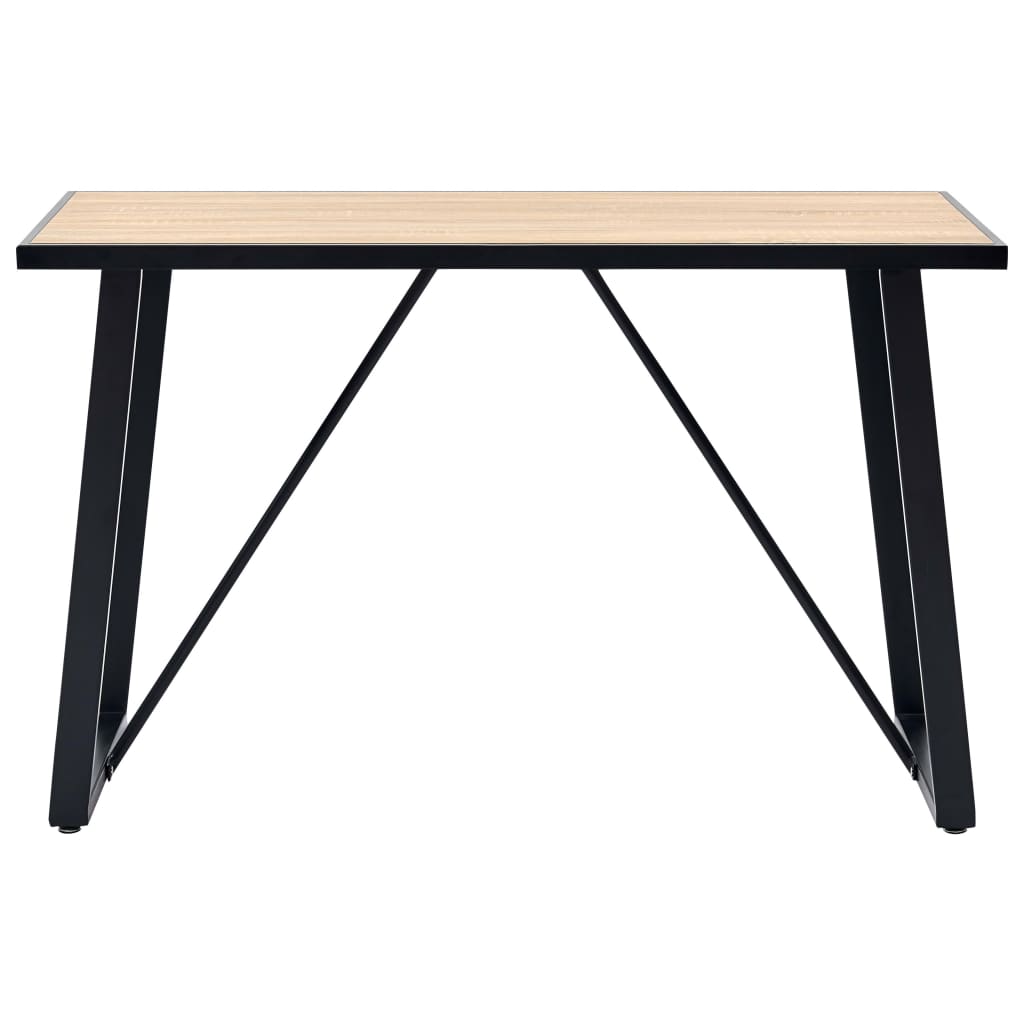 Mesa De Comedor De Mdf Color Roble 120x60x75 Cm_1