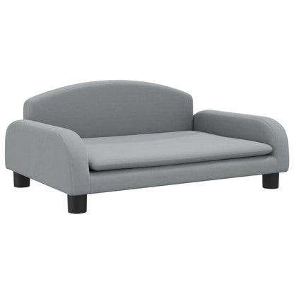 Cama Para Perros De Tela Gris Claro 70x45x30 Cm / Vetonek_2