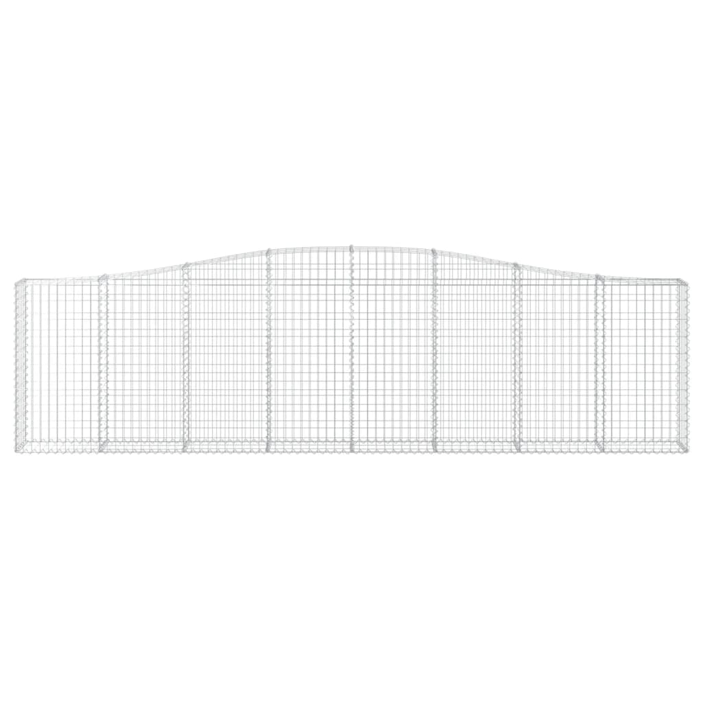Cestas De Gaviones 4 Uds Forma De Arco Hierro 400x30x100/120 Cm_3