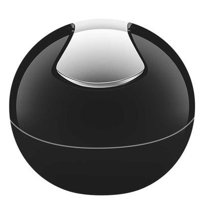 Spirella Colección Bowl, Papelera Ø16 X 14 Cm (1 Litro), Poliestirol, Negro_0