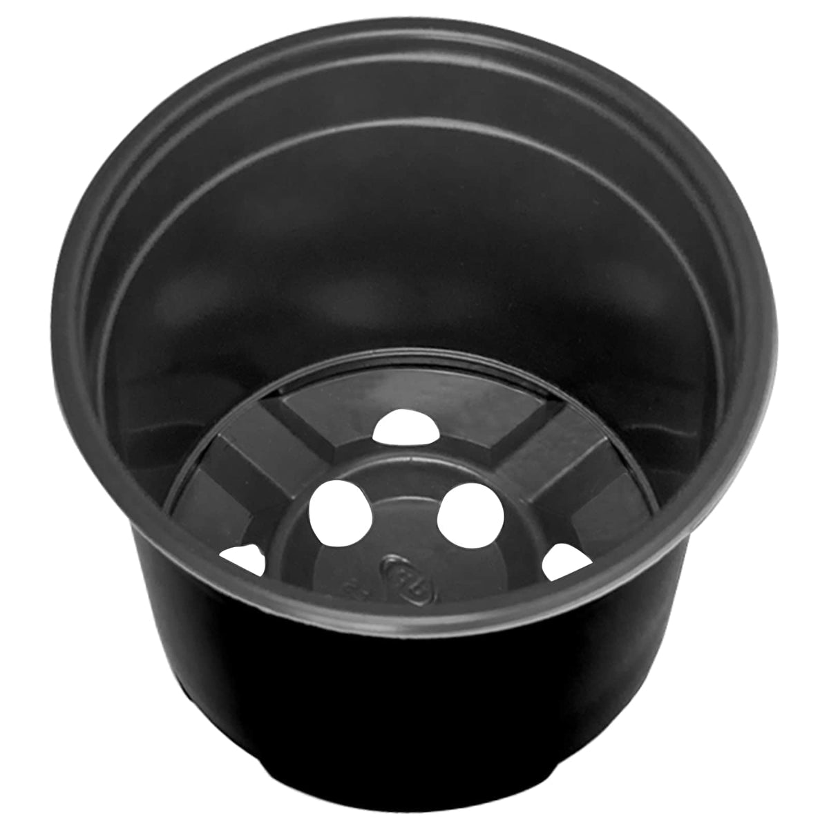 Maceta Redonda Para Flores 100 Uds. Negro Ø 10 X 8 Cm Plástico_5
