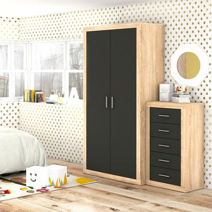Armario 2 Puertas Lara 105 Melamina, Cambria, 105 X 208 X 50_2