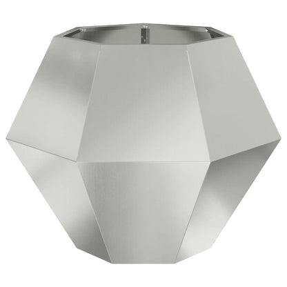 Jardinera 2 Pcs Plateado 75 X 75 X 60 Cm Acero Galvanizado_5