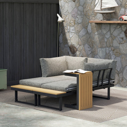 Outsunny Conjunto De Jardín Exterior Con 2 Sofás De 2 Plazas Y Mesa De Centro_3