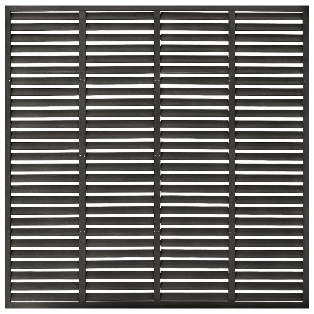 Valla De Lamas Wpc Gris Oscuro 180x180 Cm / Vetonek_3
