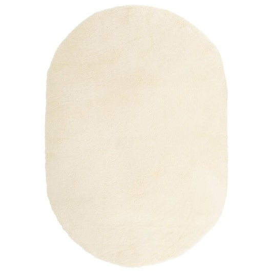 Vidaxl Alfombra Peluda De Pelo Largo Navarra Crema 300x200cm Poliéster_0