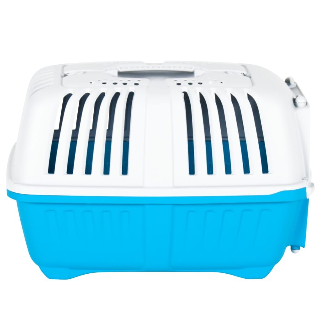 Vidaxl Transportín De Mascota Blanco Azul Polipropileno 48x31,5x33 Cm_4