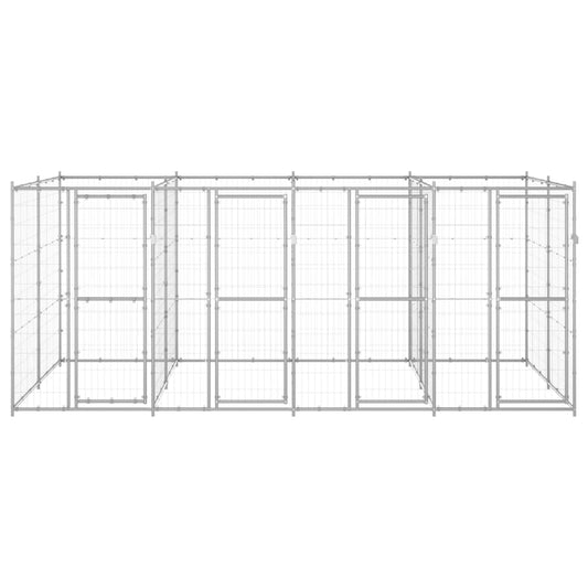 Perrera De Exterior De Acero Galvanizado 9,68 M²_0
