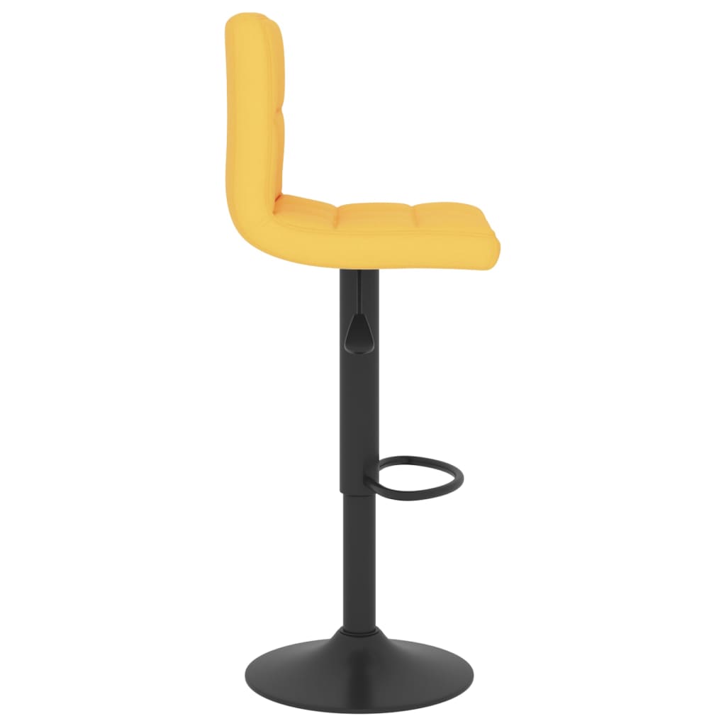 Taburete De Cocina De Tela Amarillo Mostaza_2