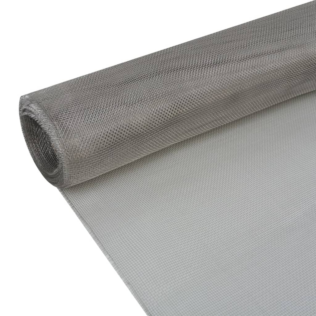 Malla Mosquitera De Acero Inoxidable Plateada 150x500 Cm / Vetonek_1