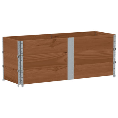 Jardinera De Madera Maciza De Pino Marrón 150x50 Cm_0