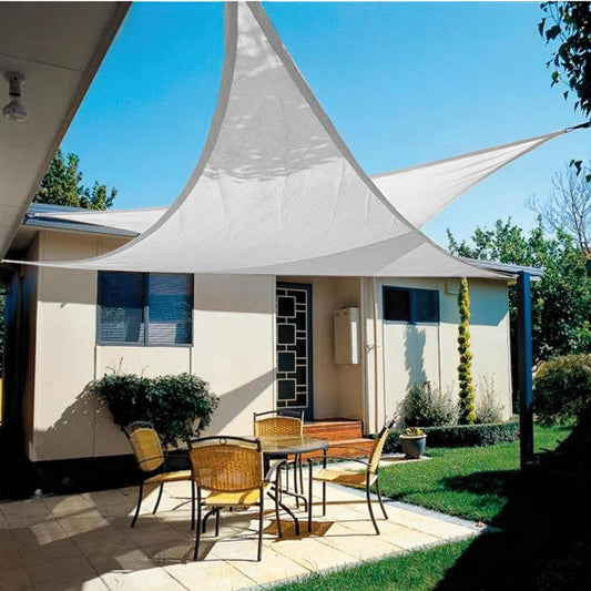 Toldo Vela Sombra Jardin Triangular 3,6x3,6x3,6 Metros Blanca_0
