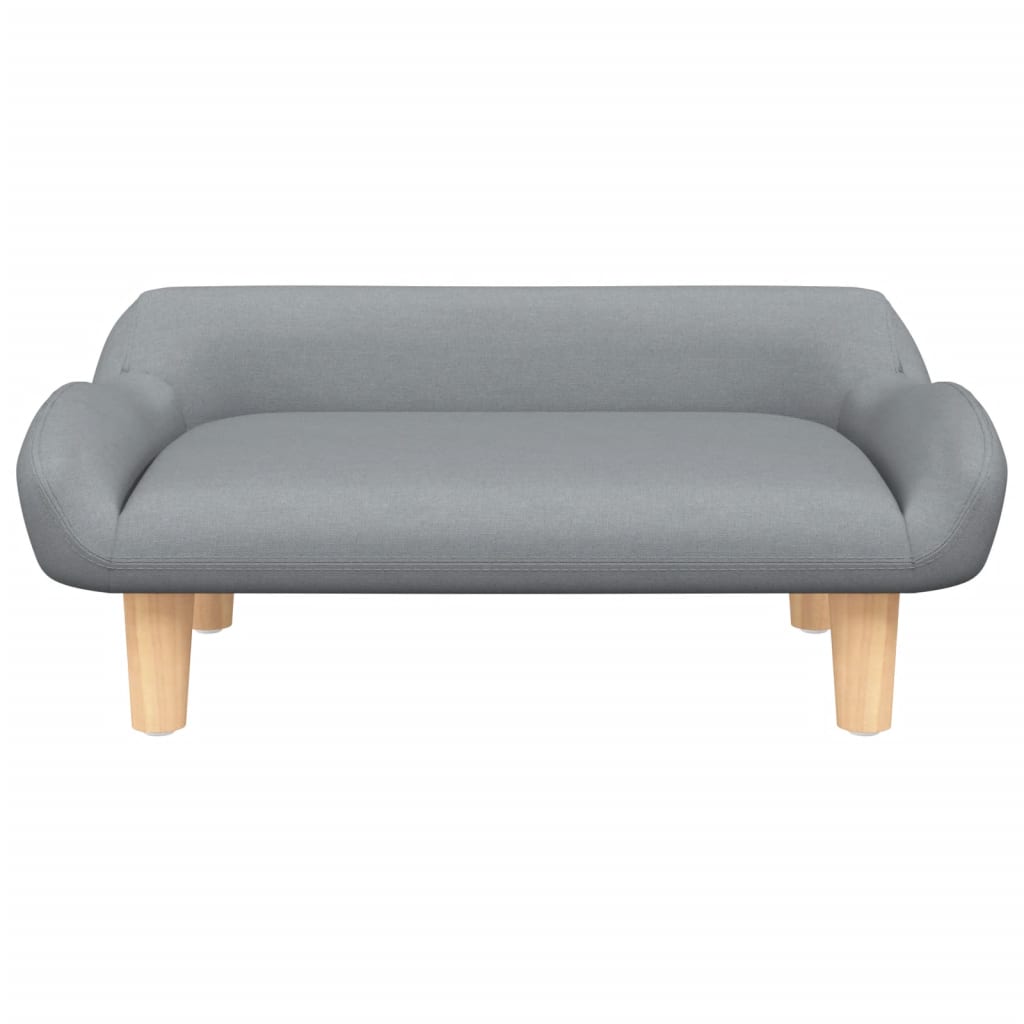 Cama Para Perros De Tela Gris Claro 70x40x24 Cm / Vetonek_0