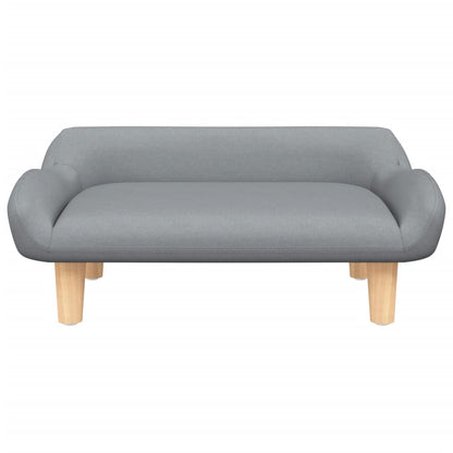 Cama Para Perros De Tela Gris Claro 70x40x24 Cm / Vetonek_0
