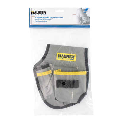 Funda Bolsa Porta Herramientas Para Cinturon Con 3 Bolsillos Y 4 Elasticos. Portaherramientas Electricista Multibolsillos_2