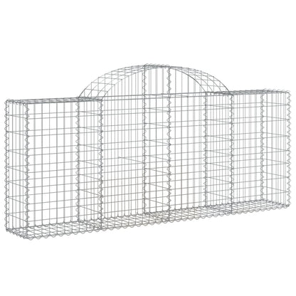 Cestas De Gaviones 50 Uds Forma De Arco Hierro 200x30x80/100 Cm_2