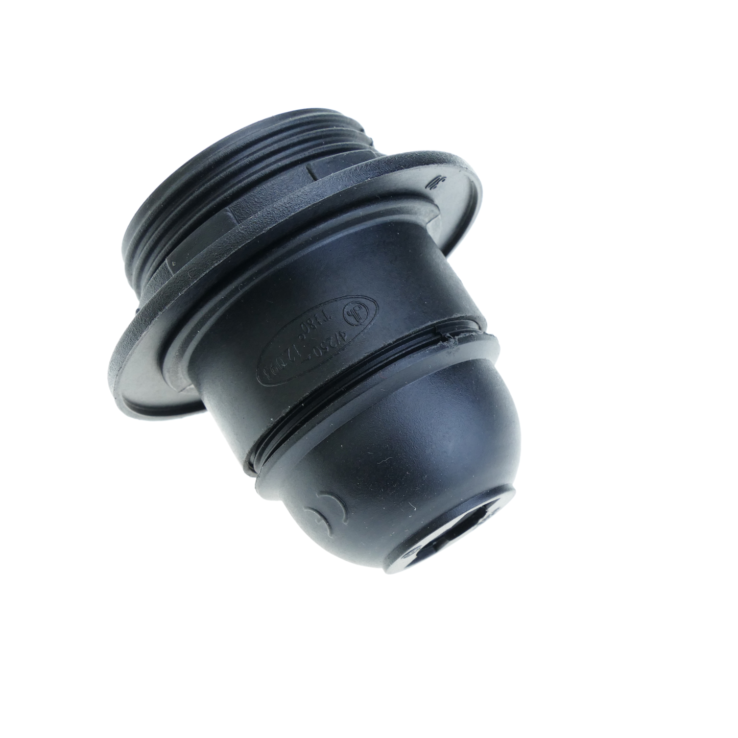 Portalámparas Negro Con Rosca Exterior Para 1 Bombilla E27_1