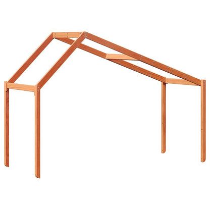 Techo De Cama Infantil Madera Maciza Pino Marrón 60x99x139,5 Cm_5