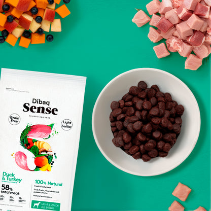 Dibaq Sense Grain Free Pato Y Pavo Light Or Senior 12 Kg_2